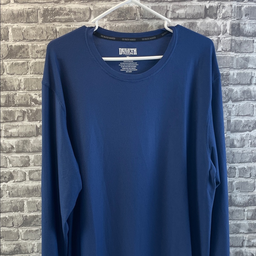 Duluth Trading‎ Co Men's Long Sleeve Blue Tee